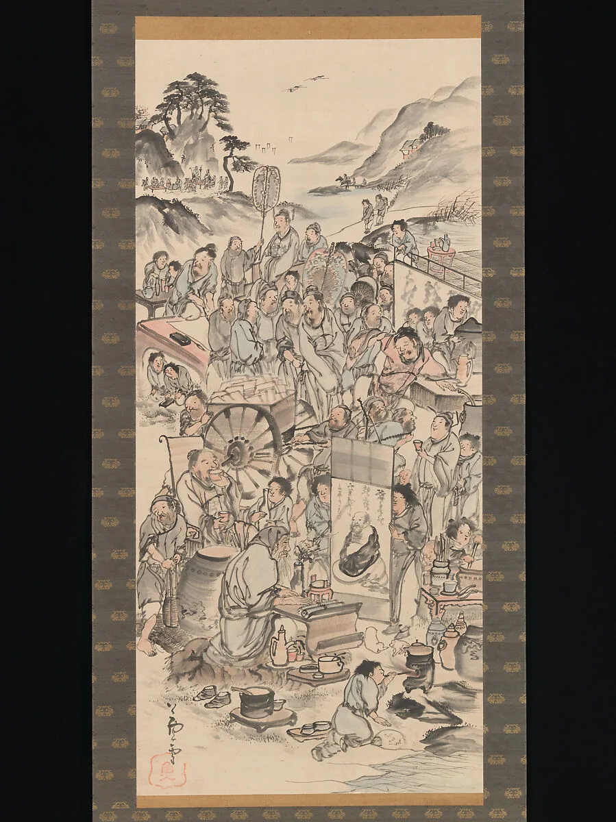 飲中八仙図|Drinking Festival of the Eight Immortals of the Wine Cup — Nagasawa Rosetsu 長澤蘆雪