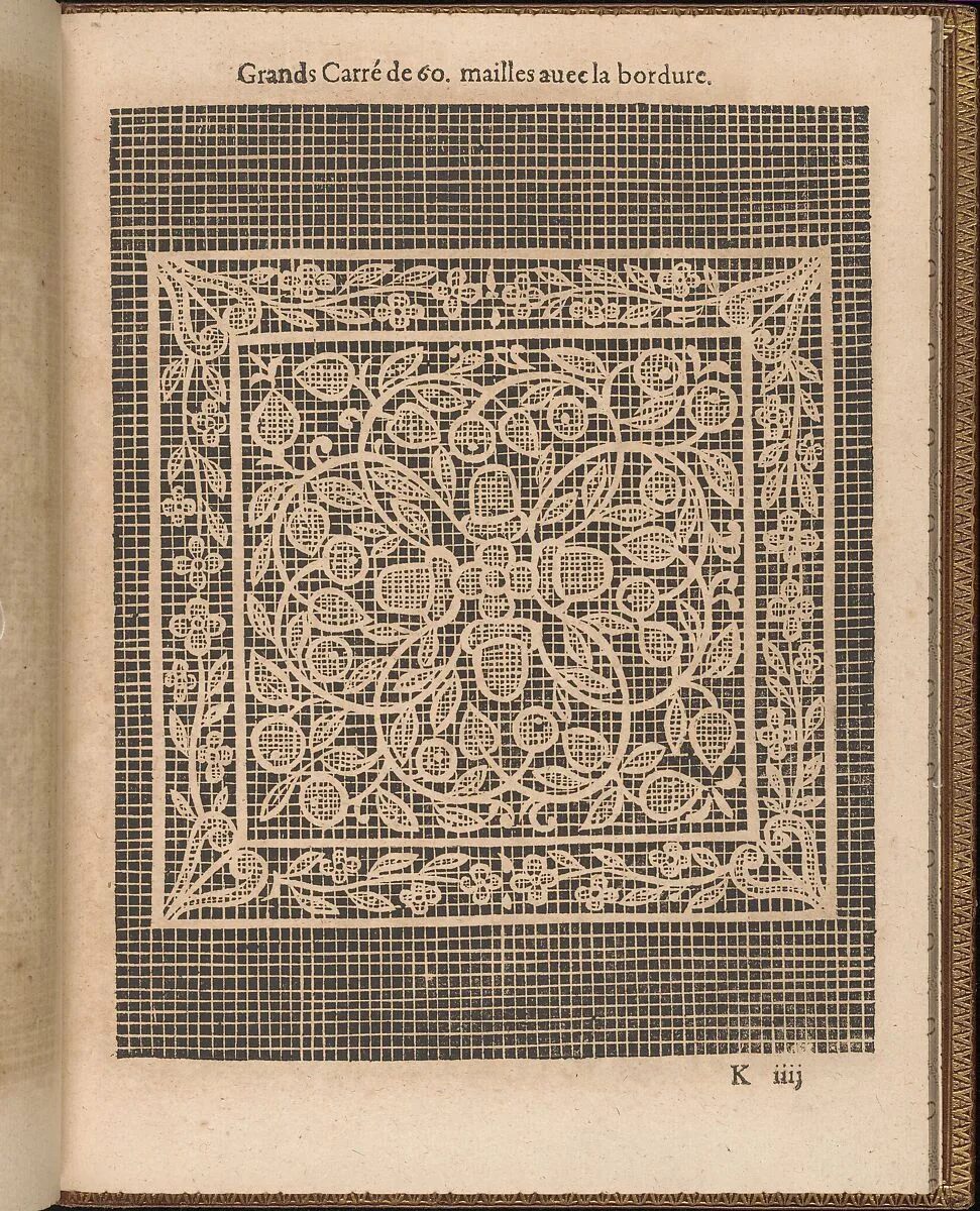 La Pratique de l'Aiguille, page 39 (recto) — Matthias Mignerak|Pierre Firens|Marie de Medici|Jean Le Clerc