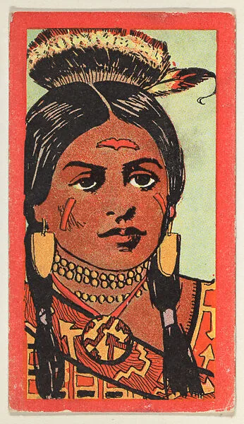 Pocahontas, from the "Indian Series" (T74), issued with Burley Cubs Cigars and Sweetbriar Cigarettes by the Booker Tobacco Company — Booker Tobacco Company, Lynchburg, Virginia