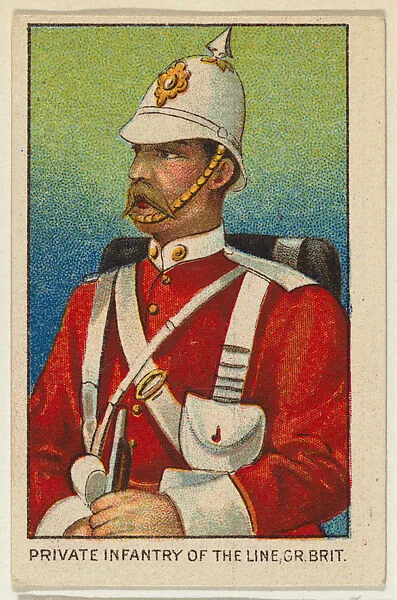 Private Infantry of the Line, Great Britain, from the Military series (T79) issued by the American Tobacco Company — American Tobacco Company