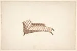 Perspective of Chaise with Quilted Leather Upholstery — Guglielmo Ulrich