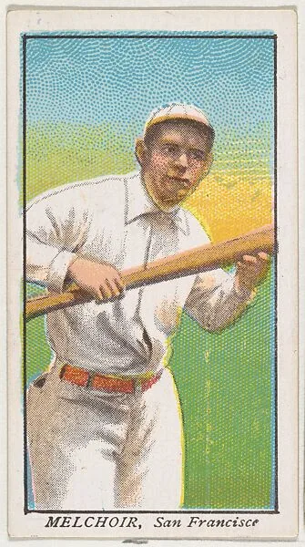 Melchoir, San Francisco, from the "Obak Baseball Players" set (T212), issued by the American Tobacco Company to promote Obak Mouthpiece Cigarettes — American Tobacco Company