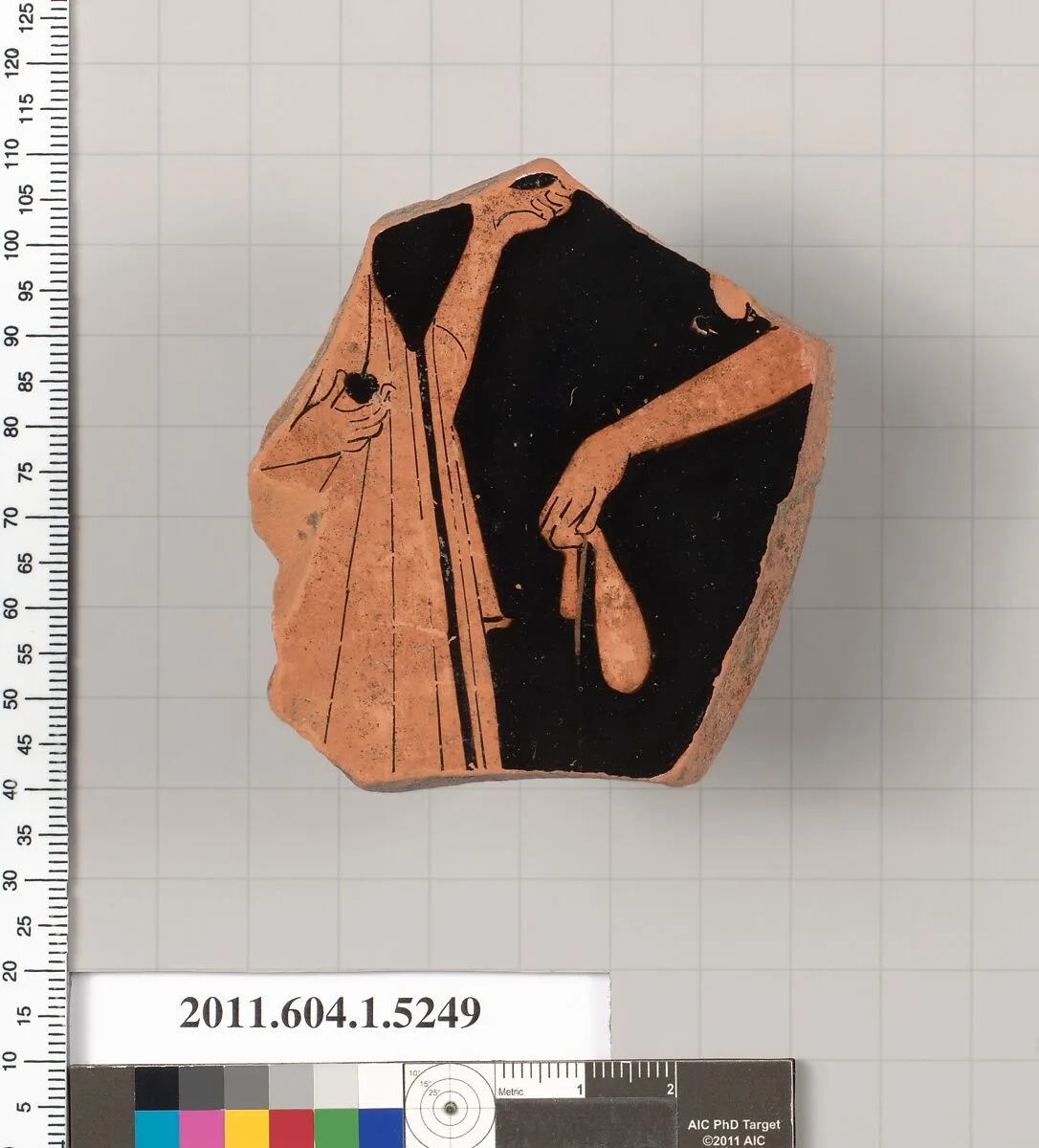 Terracotta fragment of a kylix (drinking cup) — Unknown