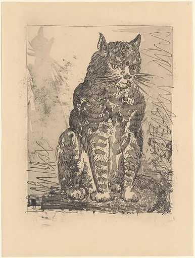 Cat, from ¦Picasso: Original Etchings for the Texts of Buffon¦