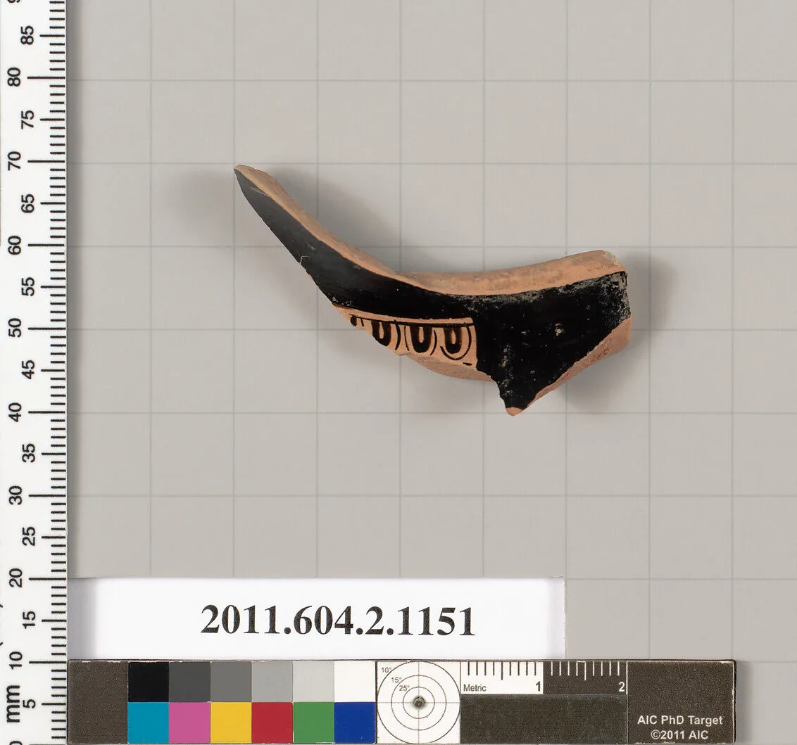 Terracotta fragment of an oinochoe: chous (jug) — Unknown