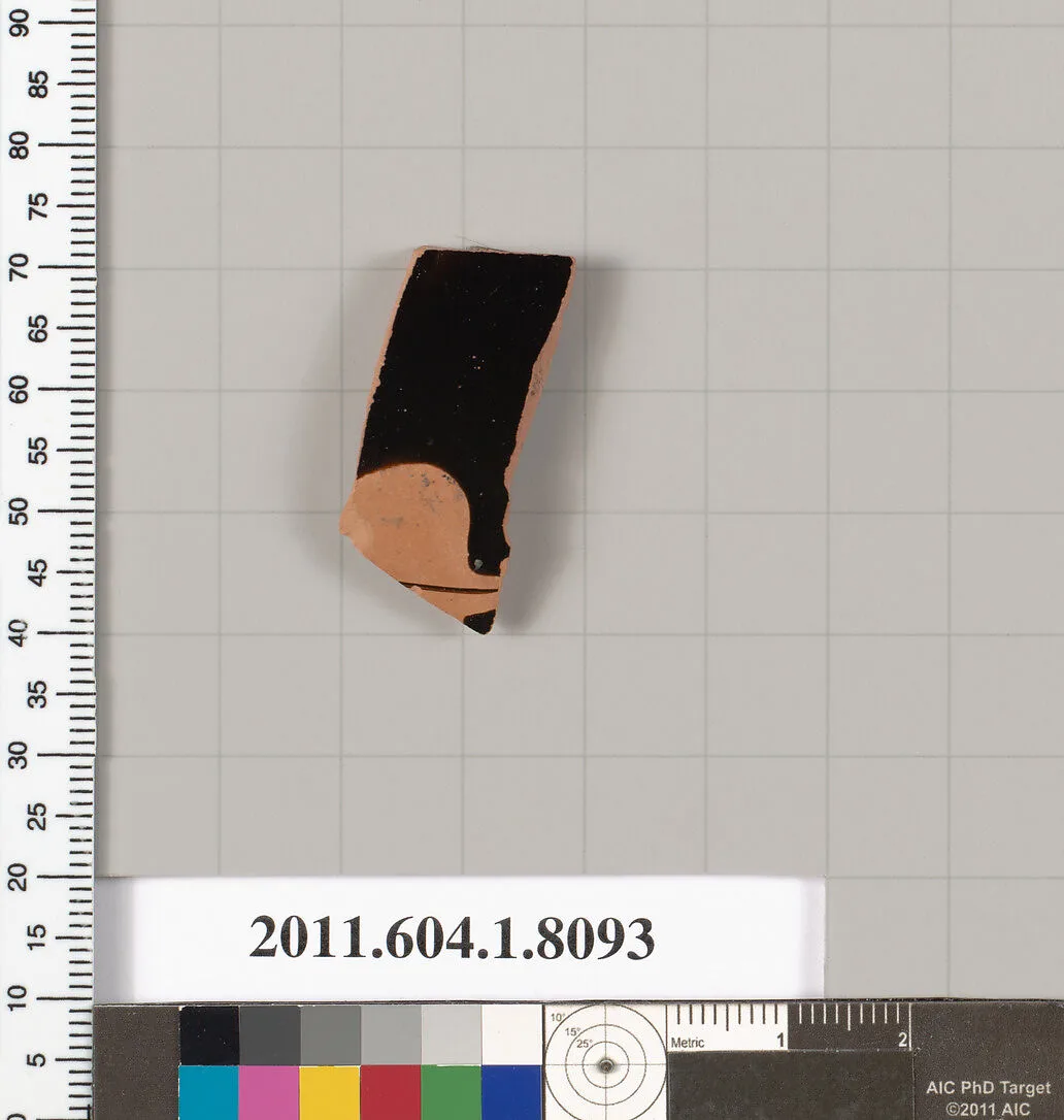 Terracotta fragment of a kylix (drinking cup) — Unknown