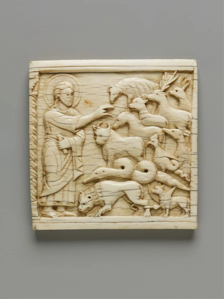 Plaque with God Creating the Animals — Unknown
