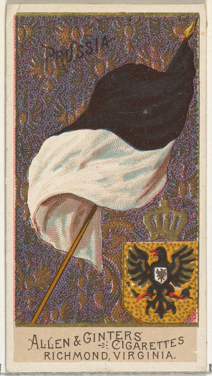 Prussia, from Flags of All Nations, Series 2 (N10) for Allen & Ginter Cigarettes Brands — Allen & Ginter