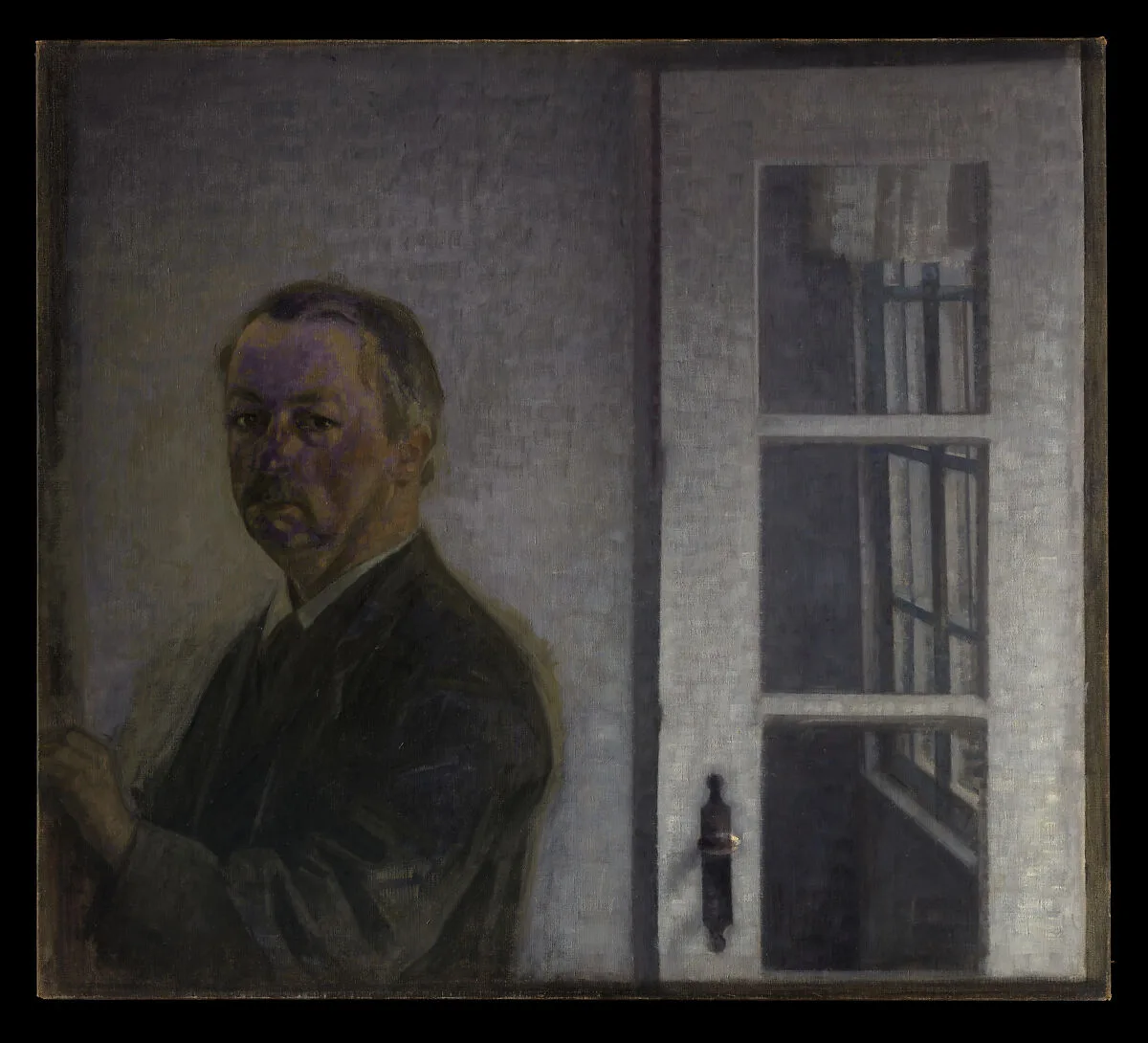 Self-Portrait at Spurveskjul — Vilhelm Hammershøi