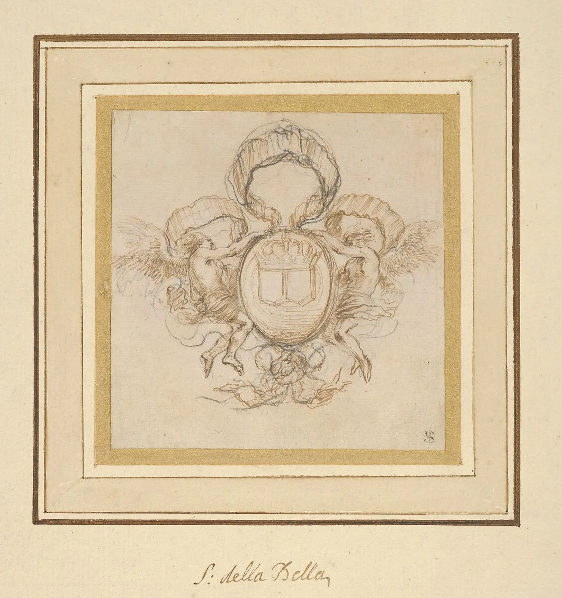 Cartouche for Le Pont Neuf — Stefano della Bella