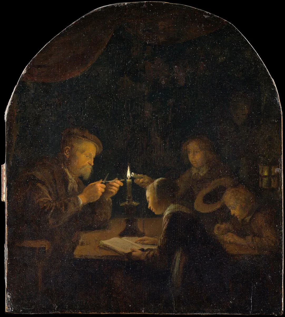 An Evening School — Gerrit Dou