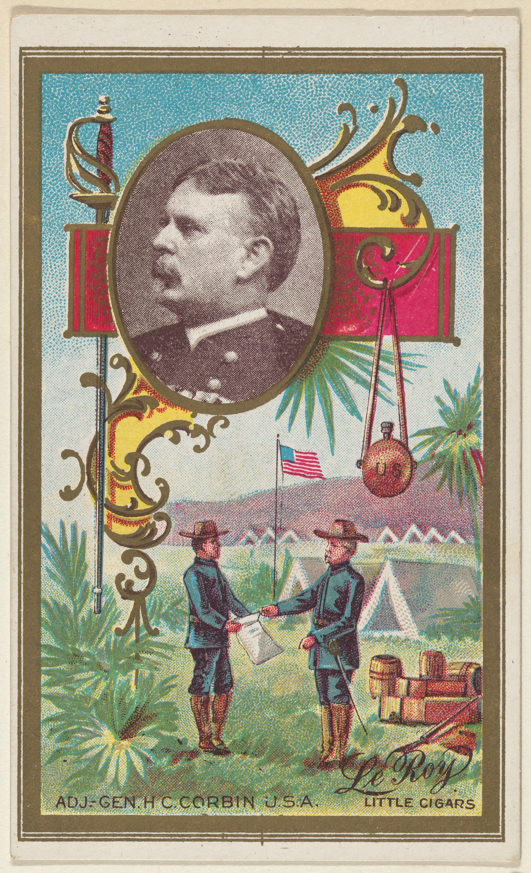 Adjutant General Henry C. Corbin, U.S. Army, from the "Generals" series (T63), issued by LeRoy Little Cigars — LeRoy Little Cigars