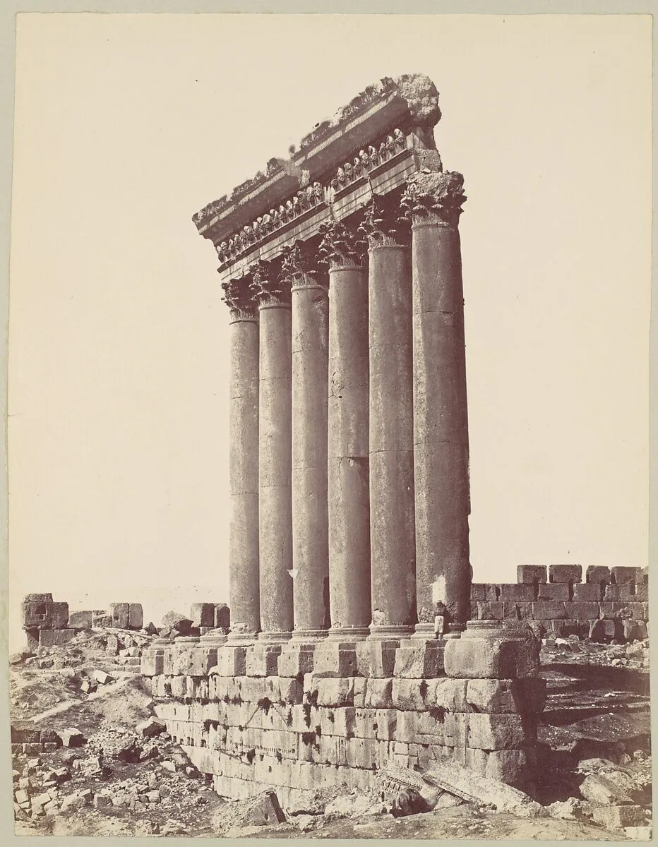 The Temple of the Sun at Baalbec — Félix Bonfils