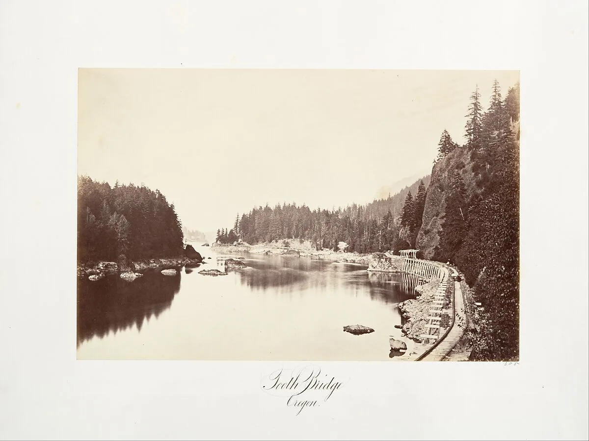 Tooth Bridge, Oregon — Carleton E. Watkins