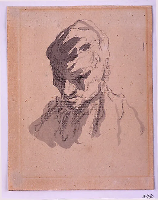 Head of a Man — Honoré Daumier