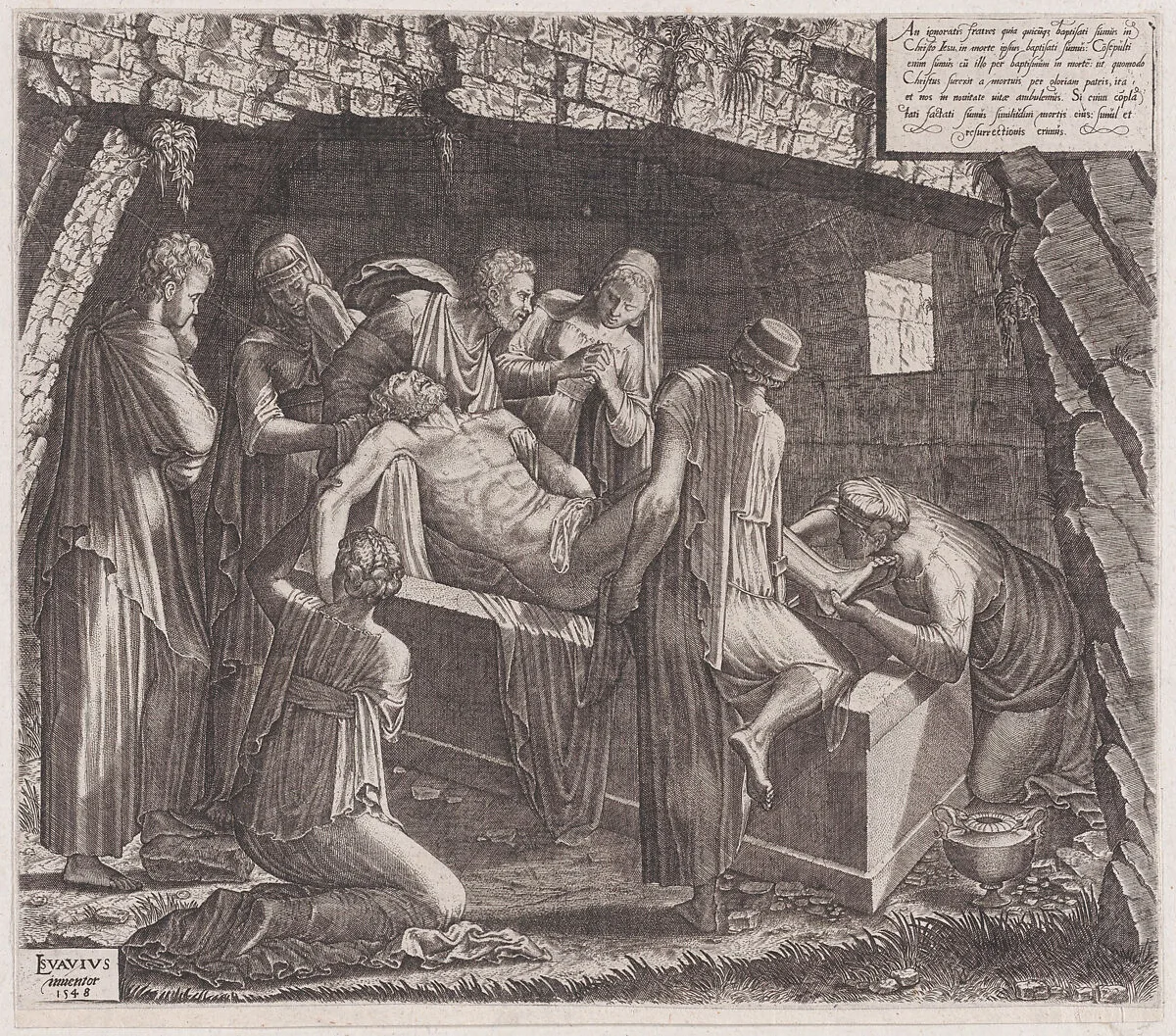 Entombment of Christ — Lambert Suavius