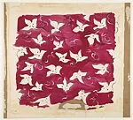Textile Design with Floral Motif — Marcel Vertès