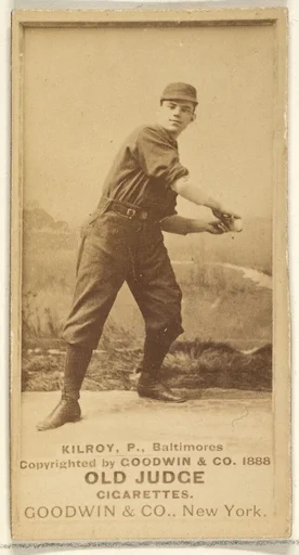 Kilroy, Pitcher, Baltimore Orioles, from the Old Judge series (N172) for Old Judge Cigarettes