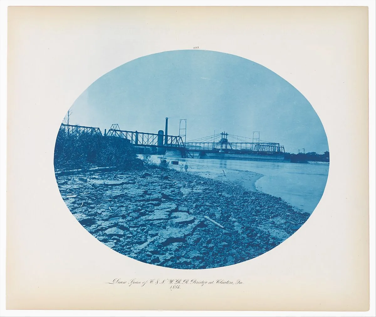 No. 199. Draw Span of Chicago & North Western Rail Road Bridge at Clinton, Iowa — Henry P. Bosse