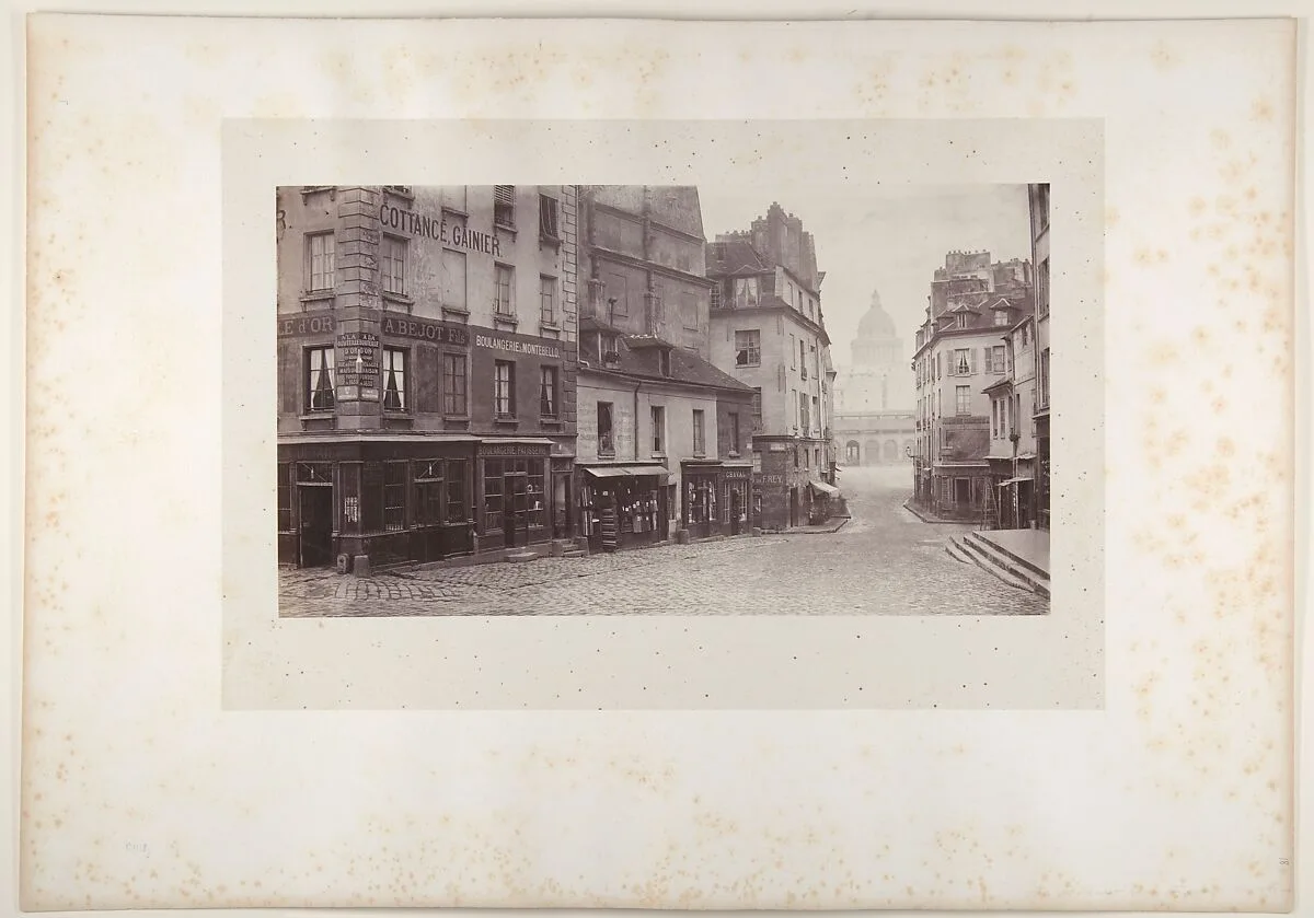 Rue du Haut-Pave (Pantheon in Distance) — Charles Marville
