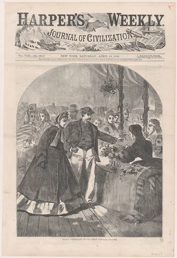 Floral Department of the Great Fair (from "Harper's Weekly," Vol. VIII)