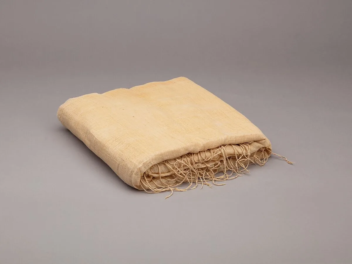 Sheet, linen mark, medium spin, loose weave — Unknown