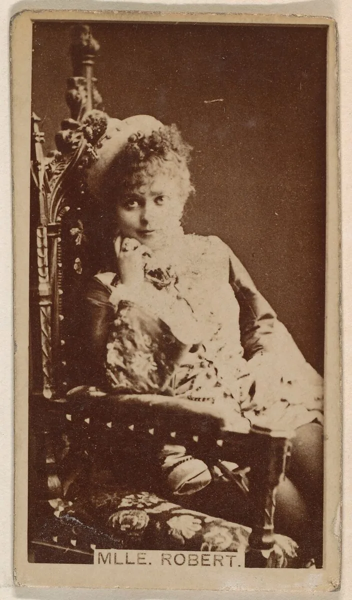 Mlle. Robert, from the Actresses series (N245) issued by Kinney Brothers to promote Sweet Caporal Cigarettes — Kinney Brothers Tobacco Company