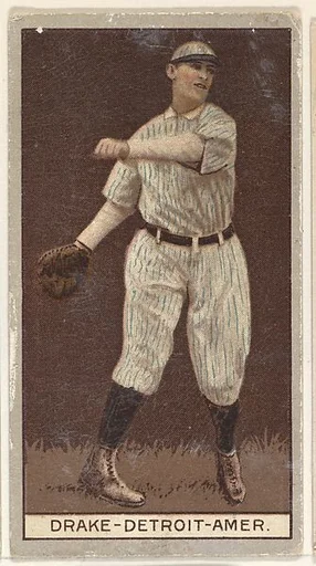 Drake, Detroit, American League, from the Brown Background series (T207) for the American Tobacco Company
