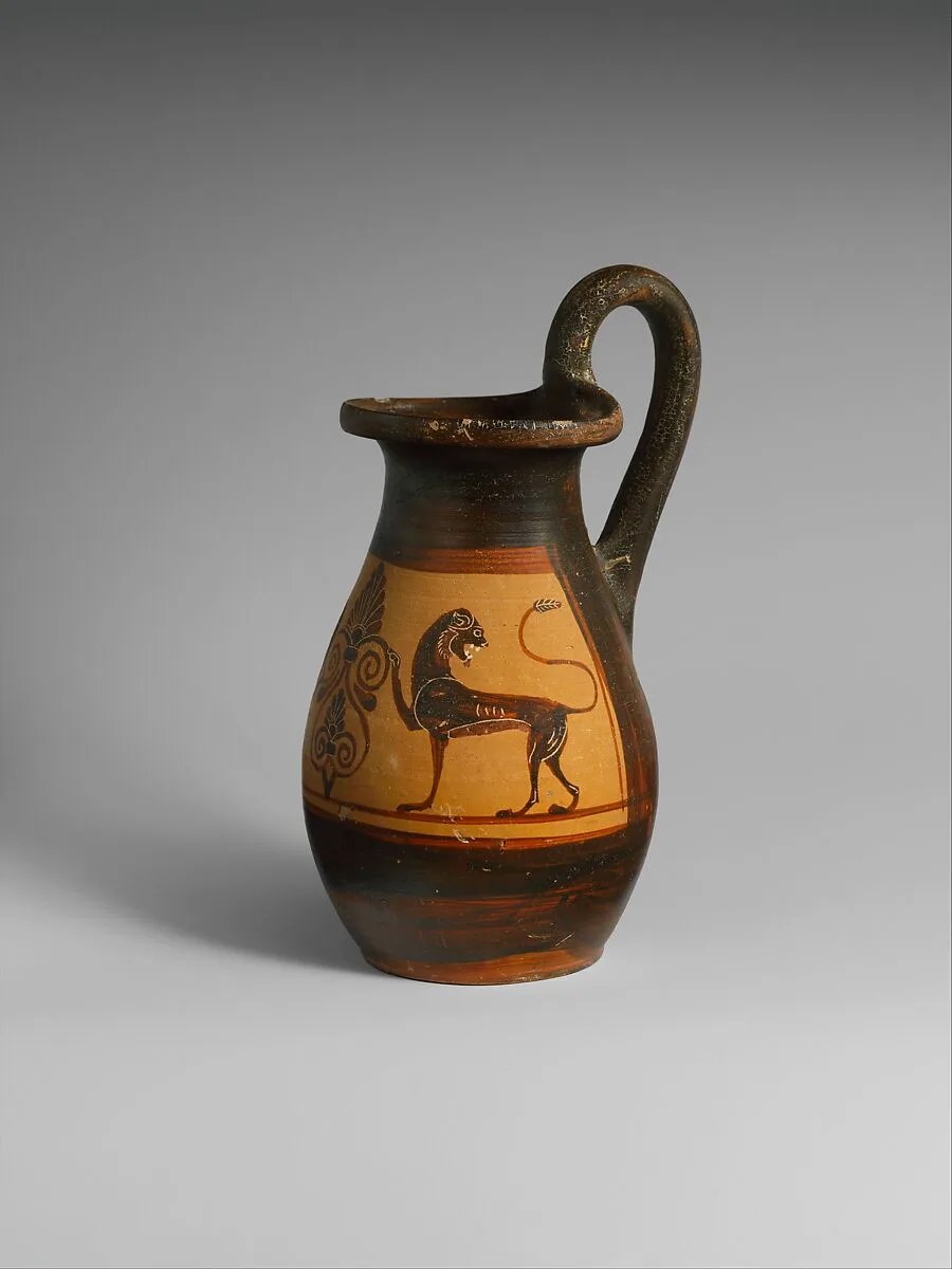 Terracotta olpe (jug) — Unknown