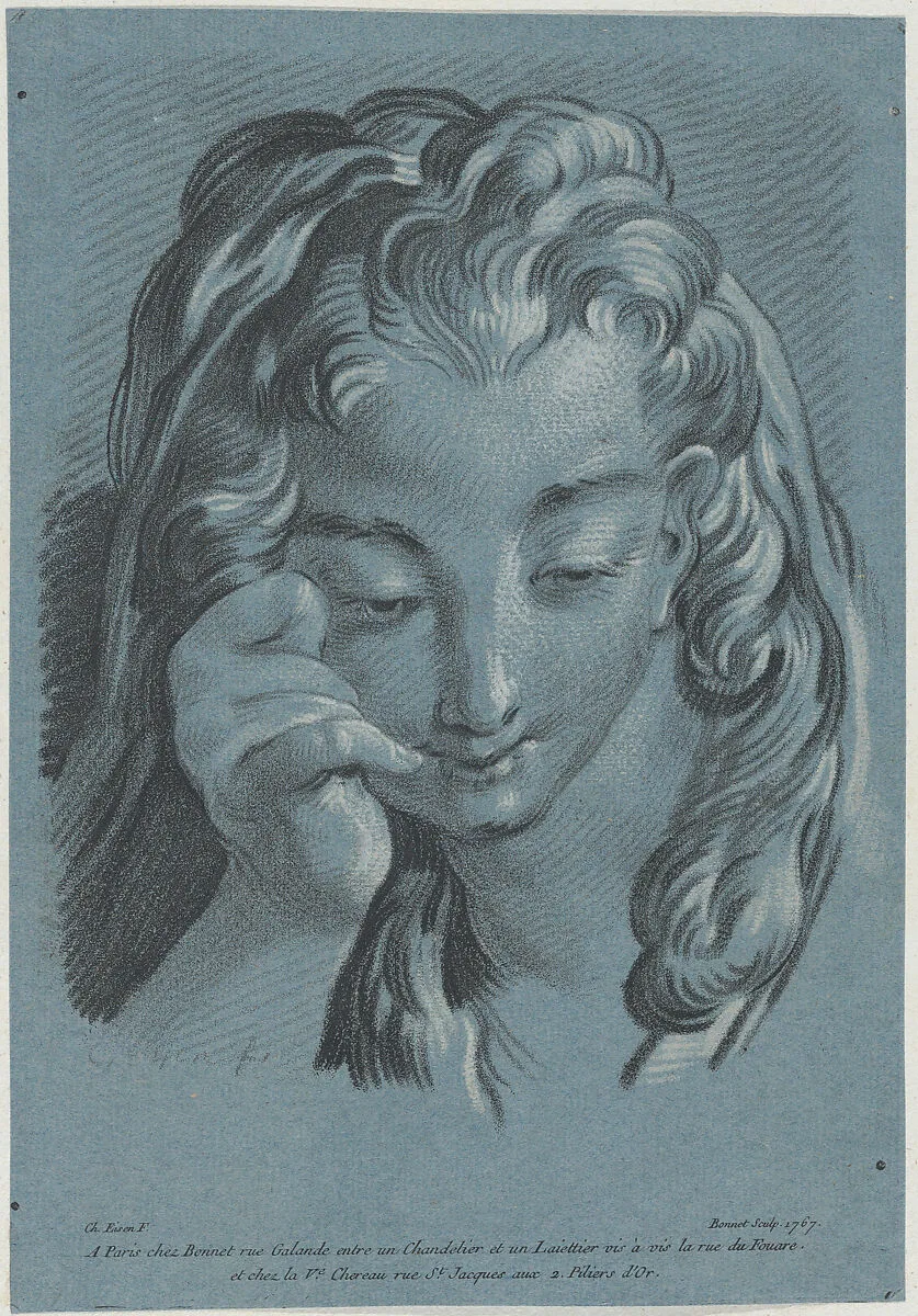 Head of a Woman — Louis Marin Bonnet|Charles Dominique Joseph Eisen