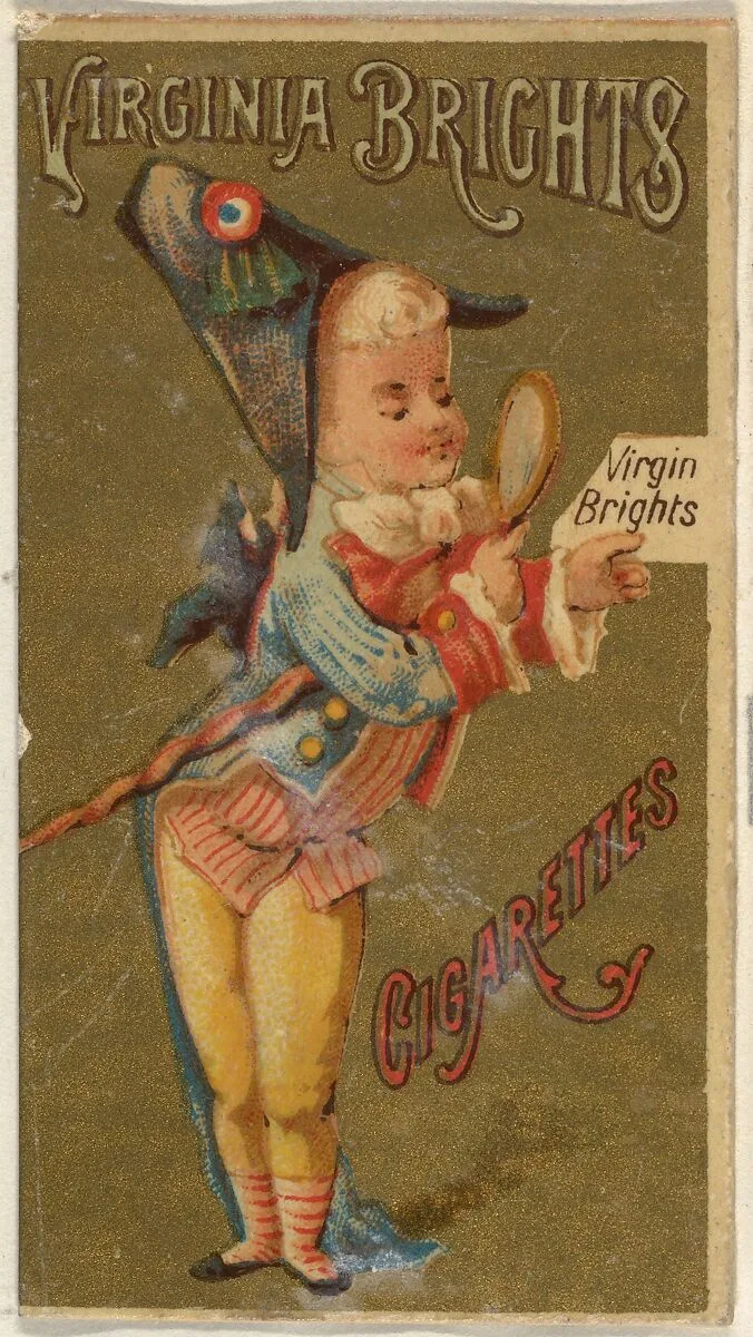 From the Girls and Children series (N64) promoting Virginia Brights Cigarettes for Allen & Ginter brand tobacco products — Allen & Ginter