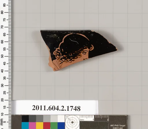 Terracotta rim fragment of a skyphos (deep drinking cup)