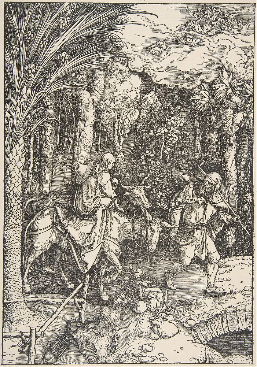 The Flight into Egypt, from "The Life of the Virgin" — Albrecht Dürer