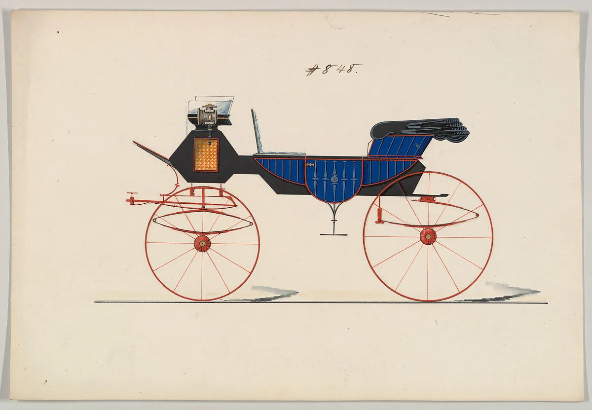 Design for Vis-à-vis/ Charabanc, no. 848 — Brewster & Co.