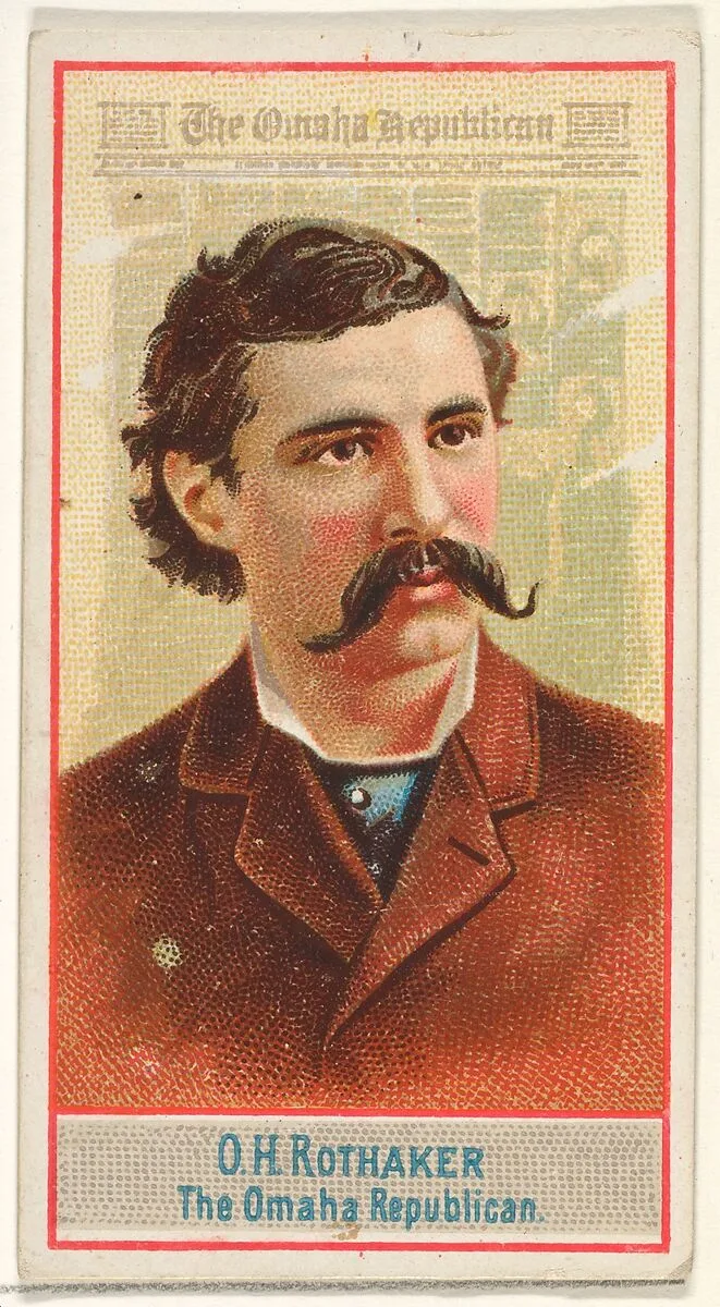 O.H. Rothaker, The Omaha Republican, from the American Editors series (N1) for Allen & Ginter Cigarettes Brands — Allen & Ginter