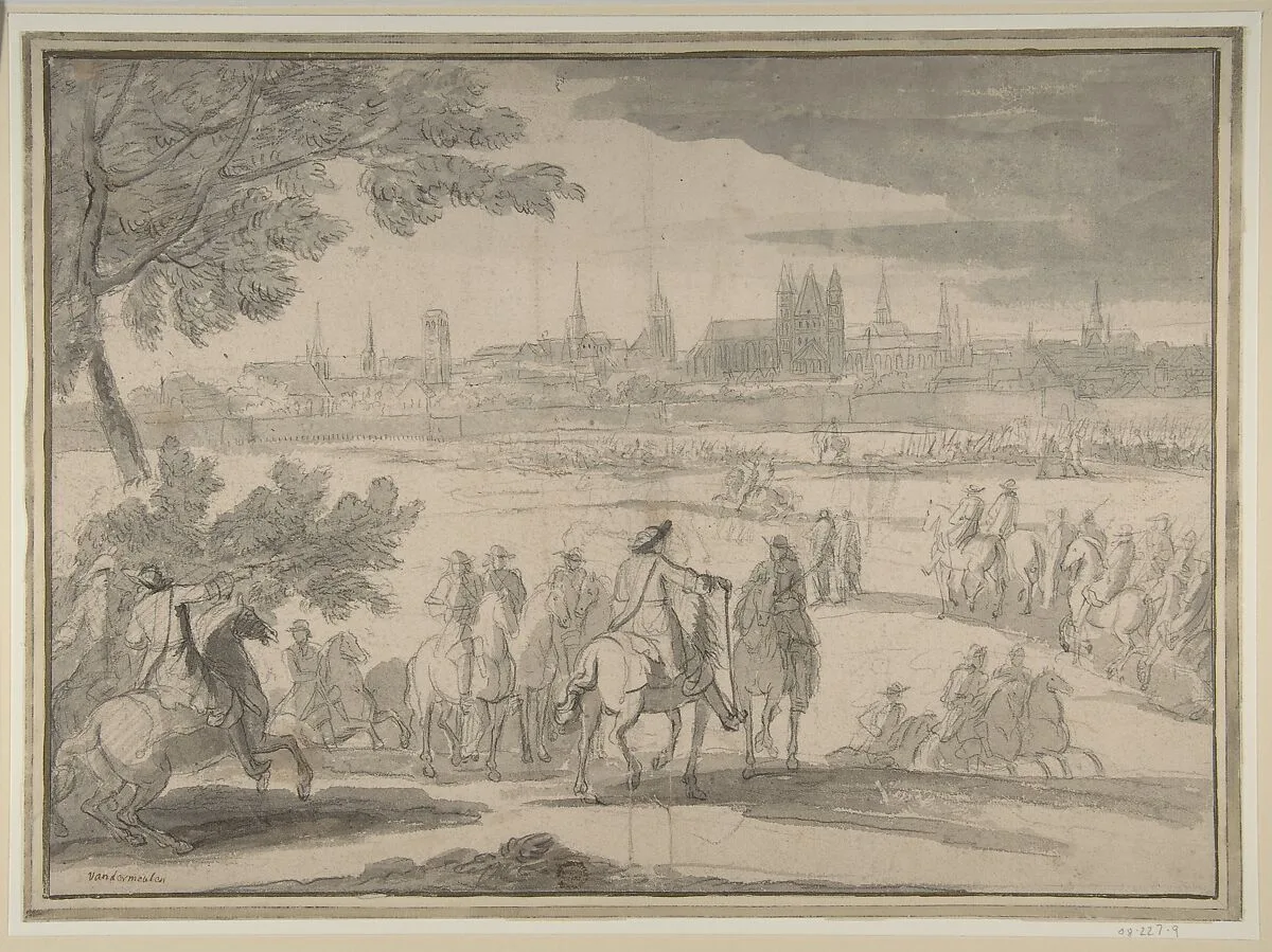 Louis XIV at the Siege of Tournai, Seen from the North-East (June 21-25, 1667) — Adam Frans van der Meulen