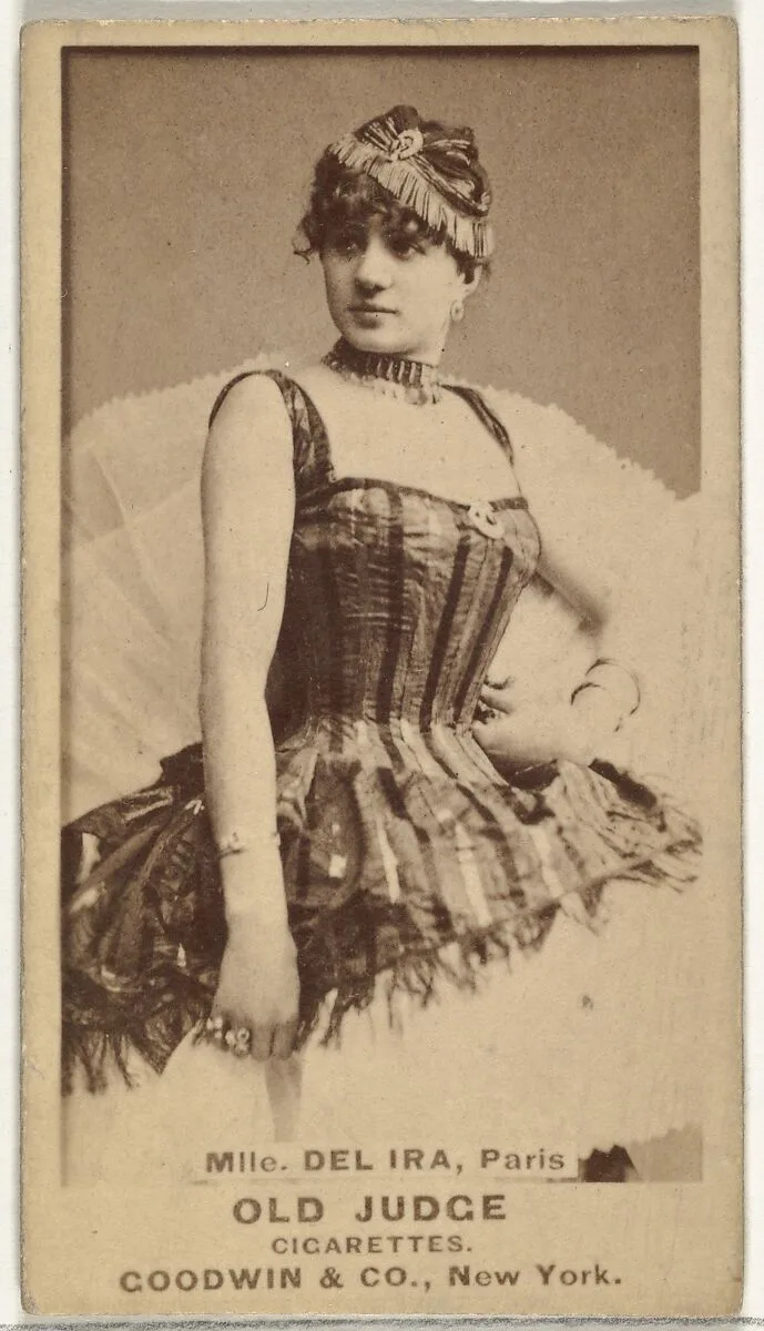Mlle. Del Ira, Paris, from the Actors and Actresses series (N171) for Old Judge Cigarettes — Goodwin & Company