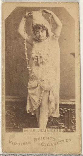 Miss Jeunesse, from the Actors and Actresses series (N45, Type 1) for Virginia Brights Cigarettes