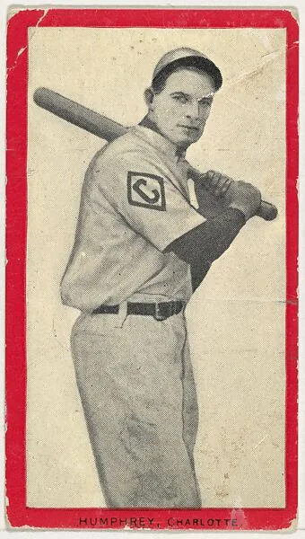 Humphrey, Charlotte, Carolina Association, from the Baseball Players (Red Borders) series (T210) issued by Old Mill Cigarettes — Old Mill Cigarettes, Virginia