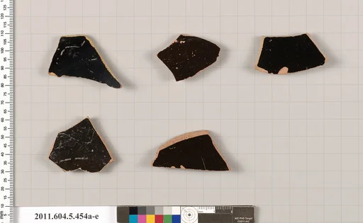 Terracotta fragments of kylikes (drinking cups)