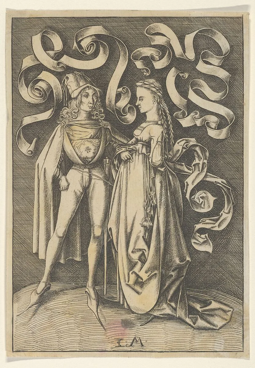 The Knight and the Lady — Israhel van Meckenem|Anonymous