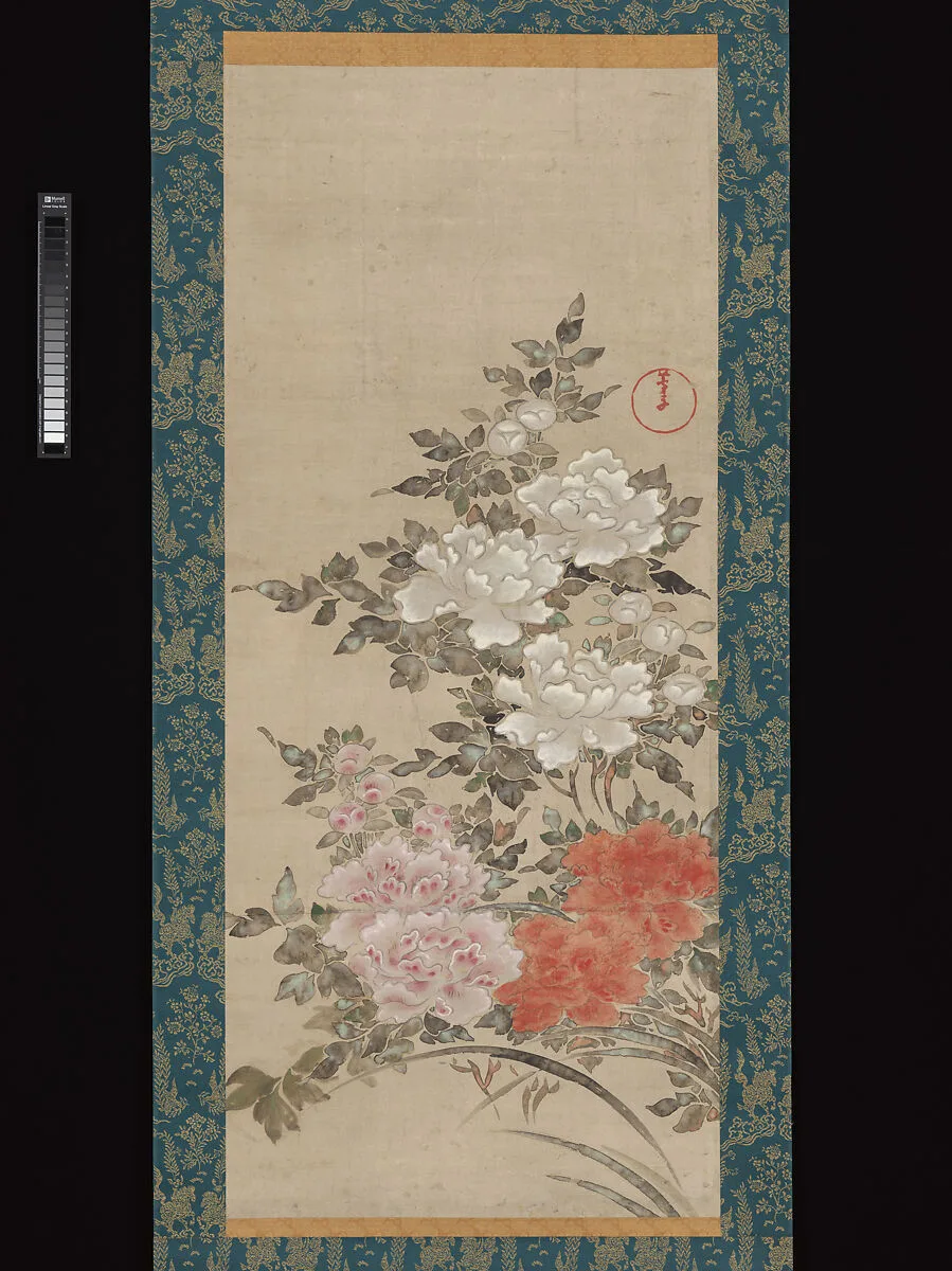 牡丹図 (Botan zu)|Peonies — Fukae Roshū 深江蘆舟