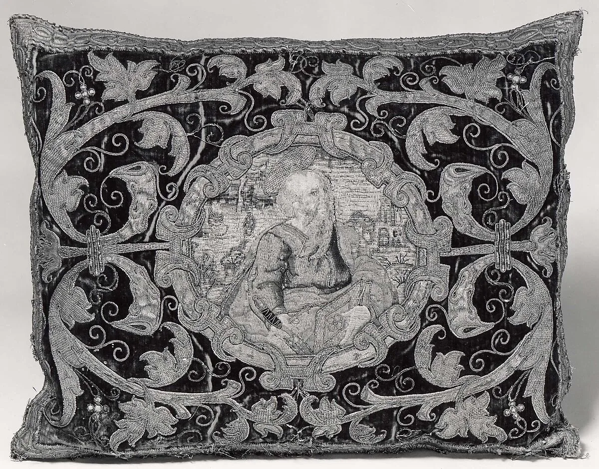 Apparel made into cushion — Unknown