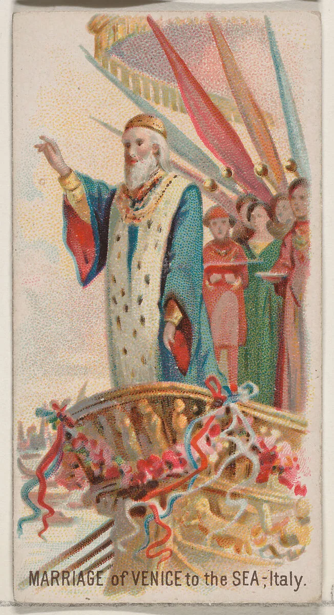 Marriage of Venice to the Sea, Italy, from the Holidays series (N80) for Duke brand cigarettes — W. Duke, Sons & Co.|George S. Harris & Sons
