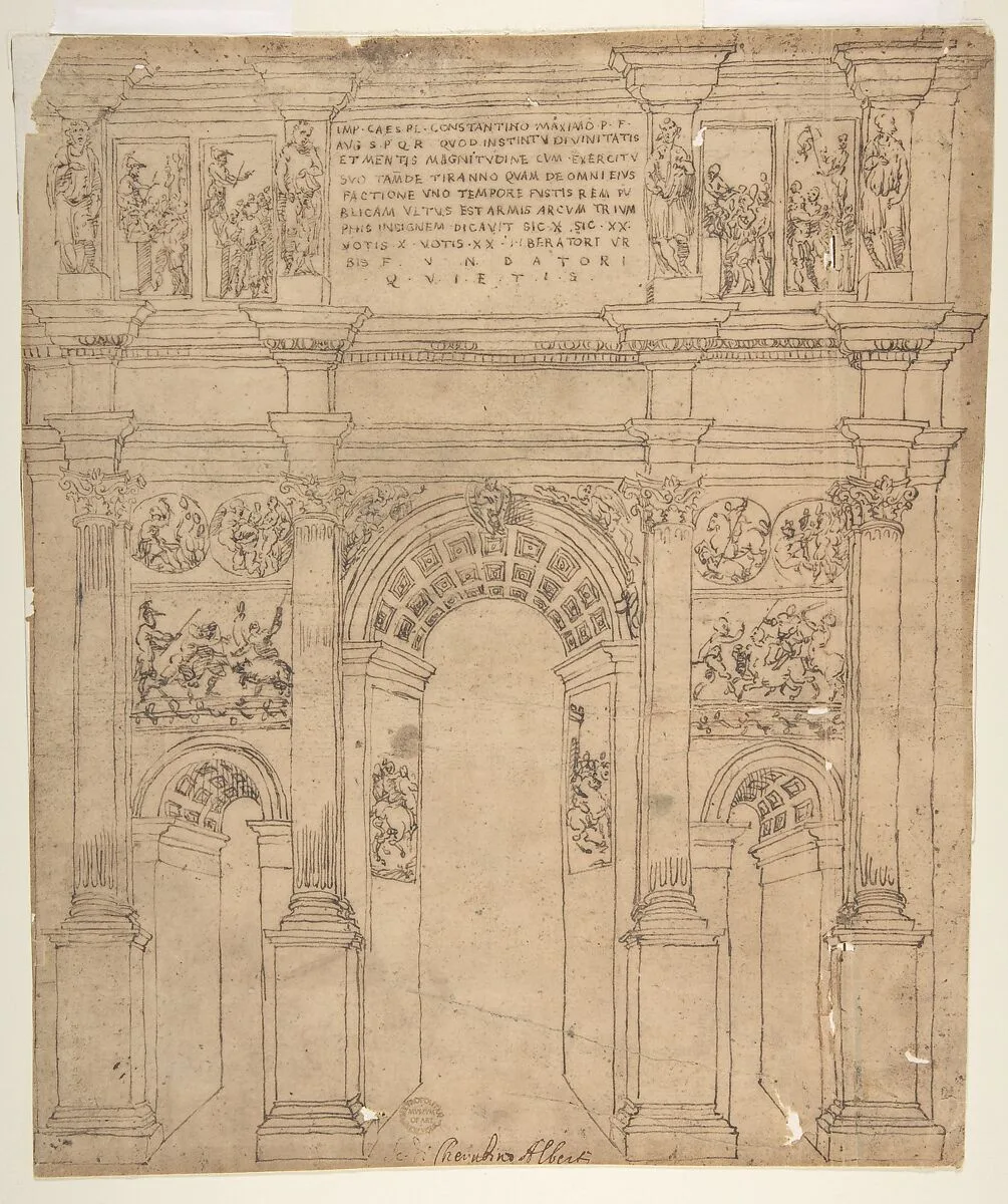 Arch of Constantine, Rome — Bartolomeo Neroni (Il Riccio)