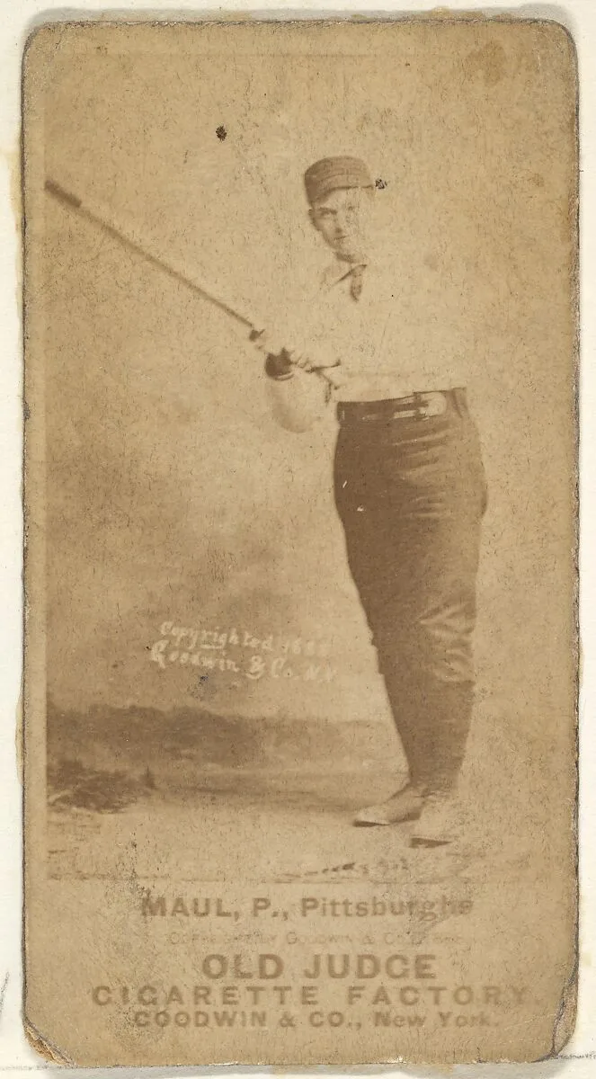 Al Maul, Pitcher, Pittsburgh, from the Old Judge series (N172) for Old Judge Cigarettes — Goodwin & Company