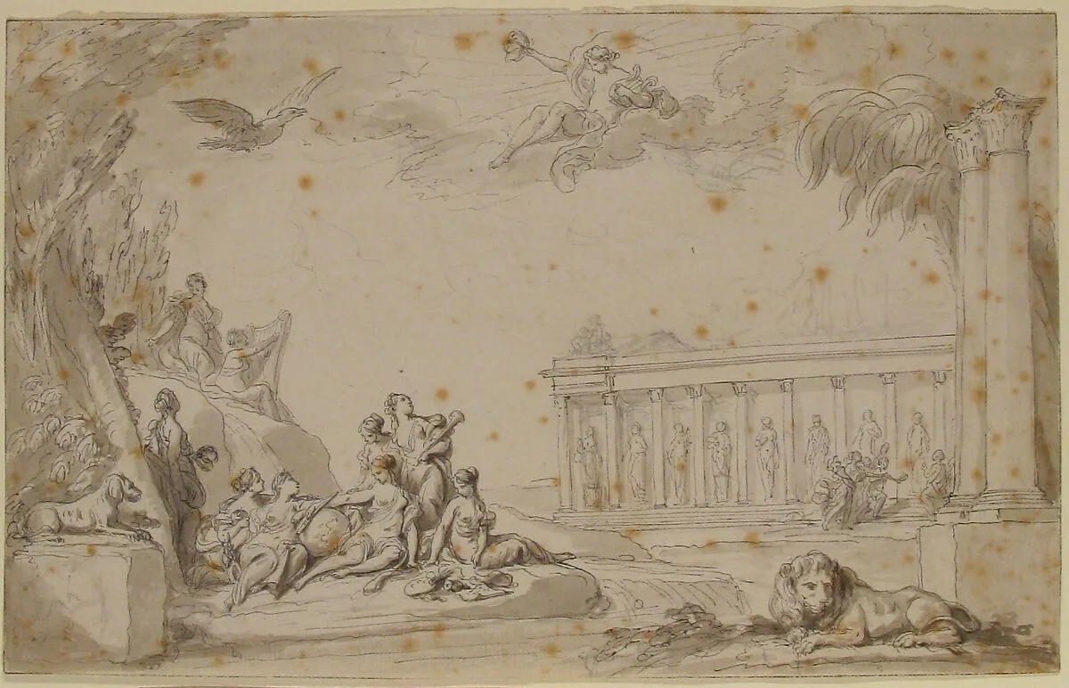 Temple of the Muses — Charles Monnet|Jean Michel Moreau the Younger