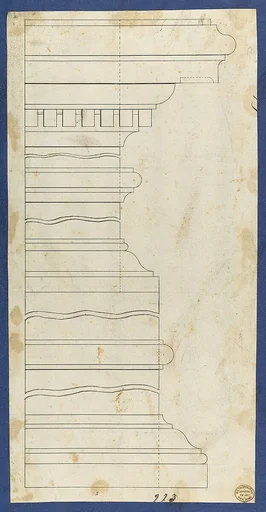 Moldings for Desk and Bookcase, from Chippendale Drawings, Vol. II
