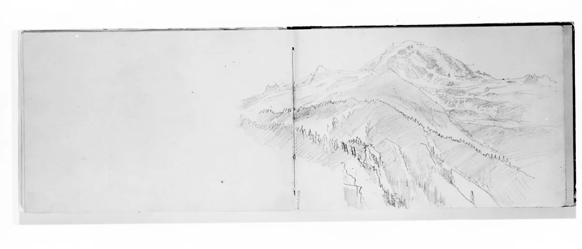 Hills and Mountains (from Sketchbook X) — William Trost Richards