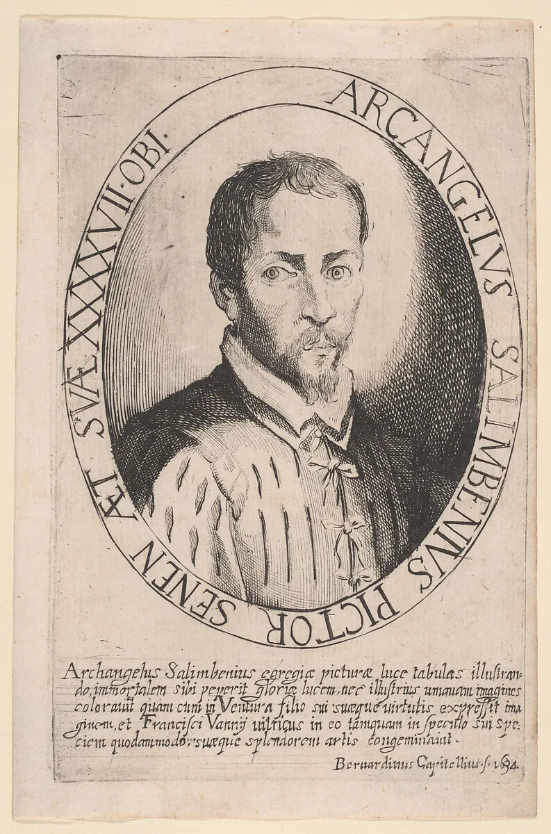 Portrait of Arcangelo Salimbeni — Bernardino Capitelli|Arcangelo Salimbeni
